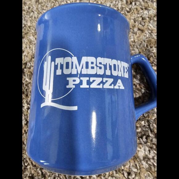 tombstone pizza blue coffee mug - Picture 3 of 5